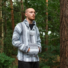 Baja Top - Natural-Baja Hoodies-Siesta Crafts