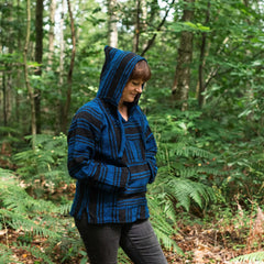Baja Top - Navy and Black-Baja Hoodies-Siesta Crafts
