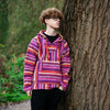 Baja Top - Pink Stripe-Baja Hoodies-Siesta Crafts