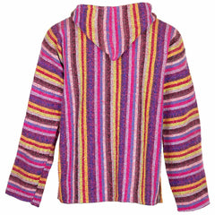 Baja Top - Pink Stripe-Baja Hoodies-Siesta Crafts