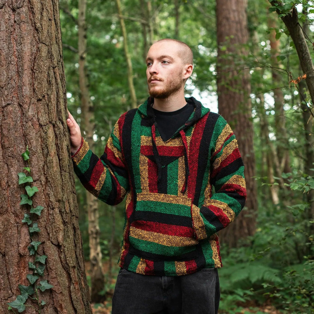 Baja Top - Rasta Blend-Baja Hoodies-Siesta Crafts
