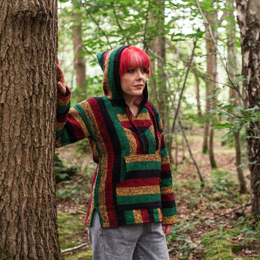 Baja Top - Rasta Blend-Baja Hoodies-Siesta Crafts