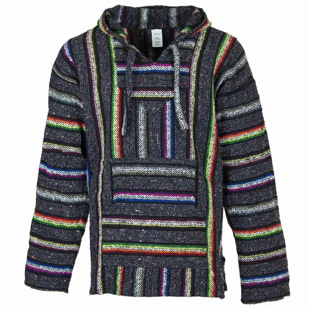 Baja Top - Rich Stripe-Baja Hoodies-Siesta Crafts