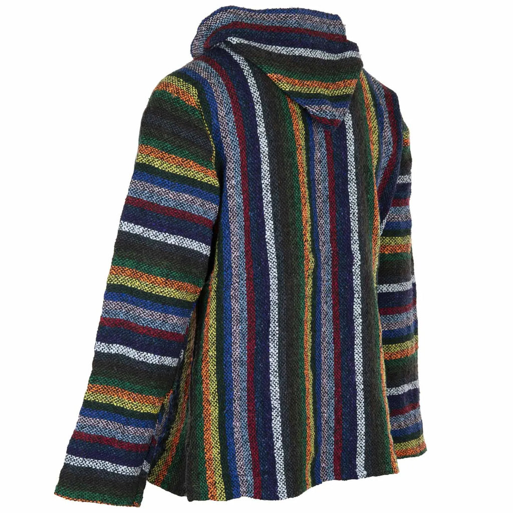 Baja Top - Vibrant Stripe-Baja Hoodies-Siesta Crafts