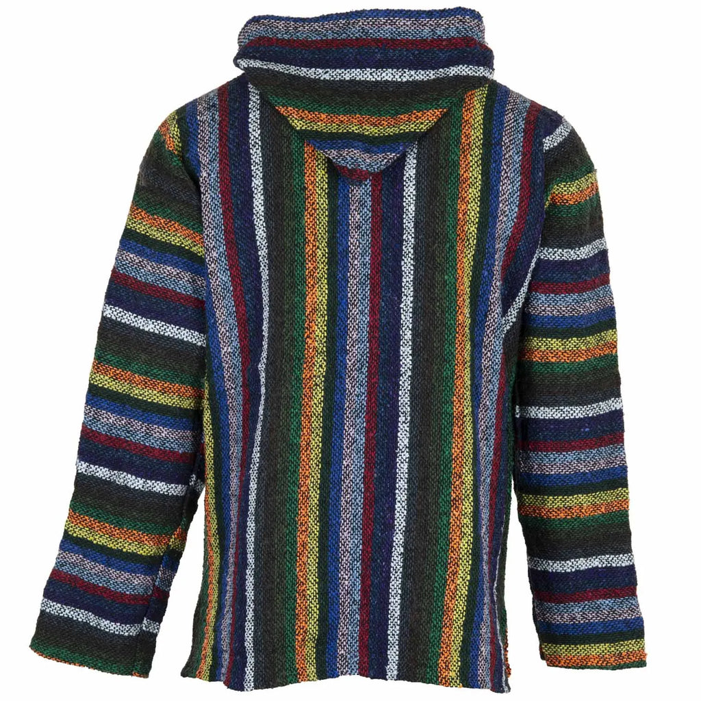 Baja Top - Vibrant Stripe-Baja Hoodies-Siesta Crafts