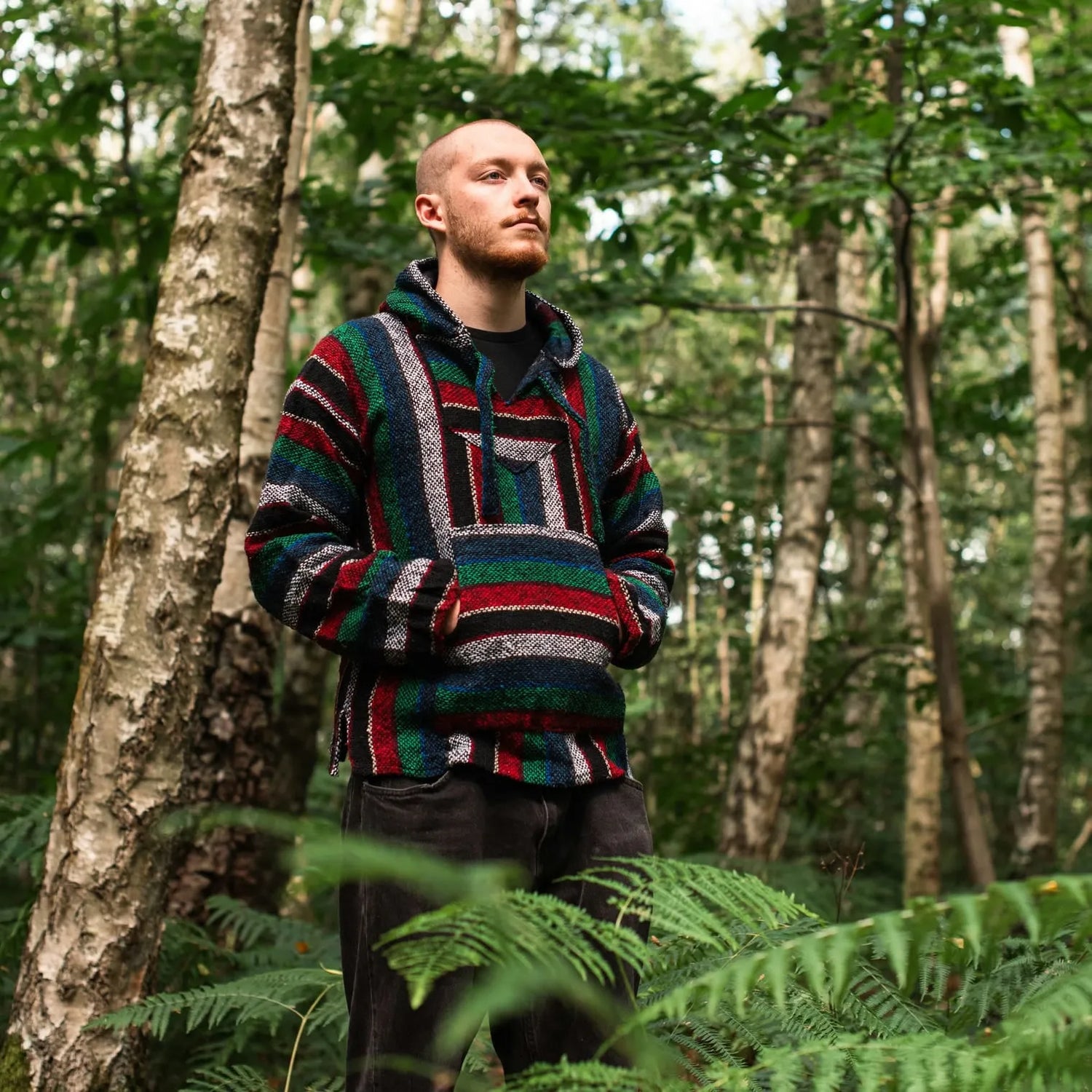 Baja Top - Wide Stripe-Baja Hoodies-Siesta Crafts