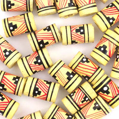 Yellow Barrel Bead-Beads & Buttons-Siesta Crafts