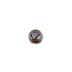 Black Zig Zag Ball Bead-Beads & Buttons-Siesta Crafts