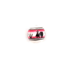 Pink Desert Scene Ball Bead-Beads & Buttons-Siesta Crafts
