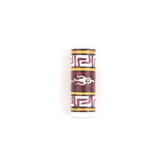 Banded Zig Zag Bird Barrel Bead-Beads & Buttons-Siesta Crafts