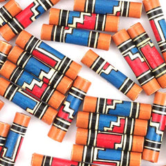 Step Pattern Thin Barrel Bead-Beads & Buttons-Siesta Crafts