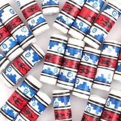 Banded Bird Barrel Bead-Beads & Buttons-Siesta Crafts