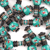Green Pelican Vase Bead-Beads & Buttons-Siesta Crafts
