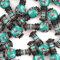 Green Pelican Vase Bead-Beads & Buttons-Siesta Crafts