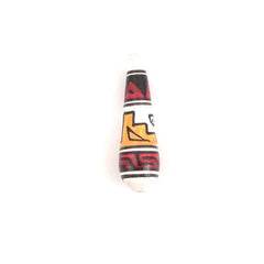 White Step Pattern Tear Drop Bead-Beads & Buttons-Siesta Crafts
