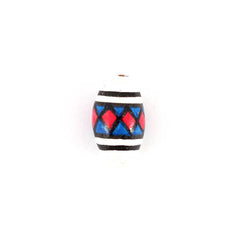 Red Diamonds Oblong Bead-Beads & Buttons-Siesta Crafts