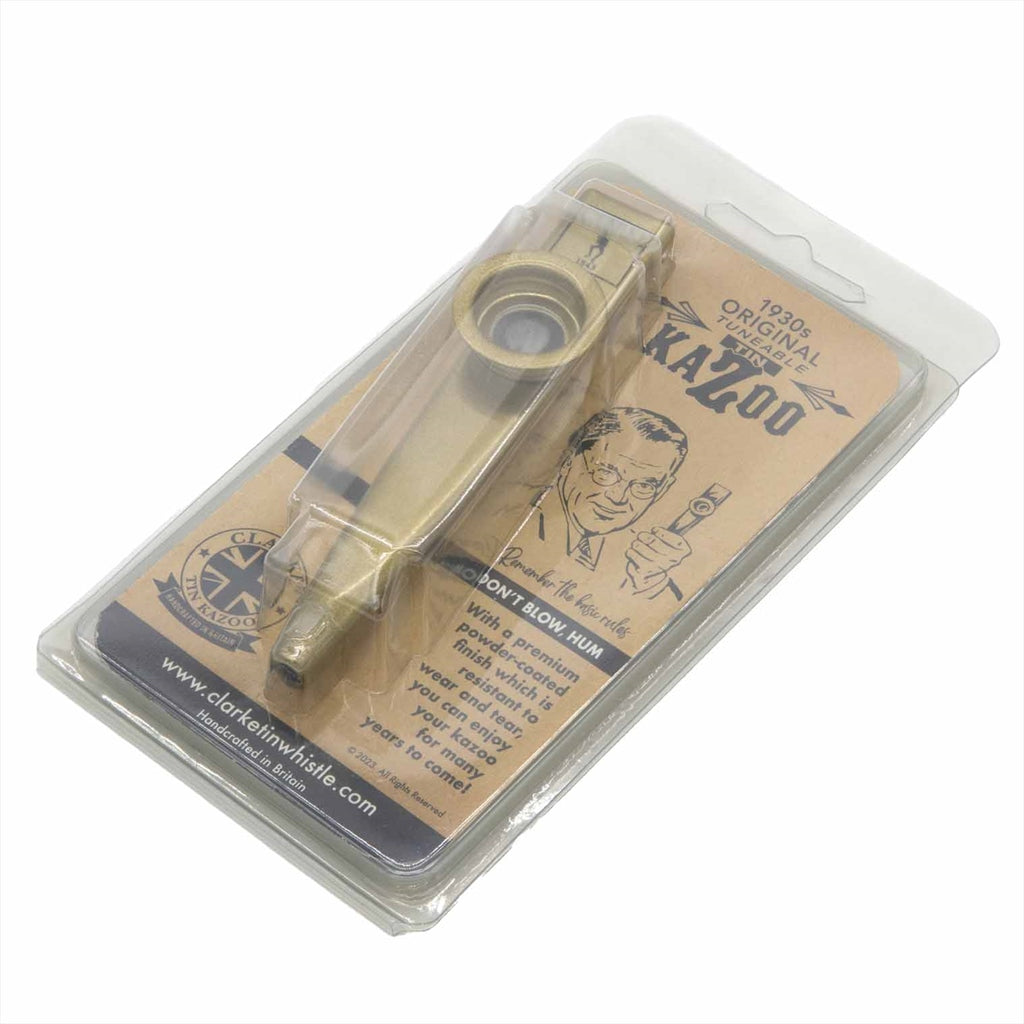 Premium Gold Coated Kazoo - Packaged-Wind Instruments-Siesta Crafts