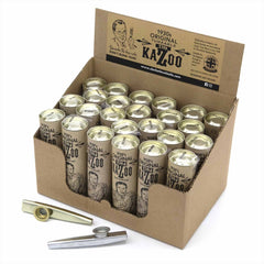 Standard Silver and Gold Kazoos - Display of 24-Wind Instruments-Siesta Crafts