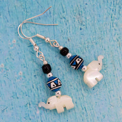 Elephant Earrings-Earrings-Siesta Crafts