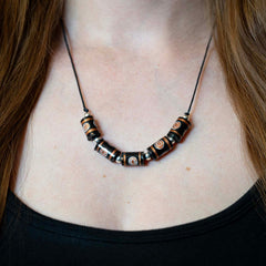 Gold Discus Necklace-Necklaces & Pendants-Siesta Crafts