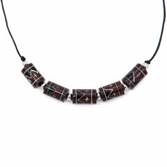 Brown Mountain Bead Necklace-Necklaces & Pendants-Siesta Crafts
