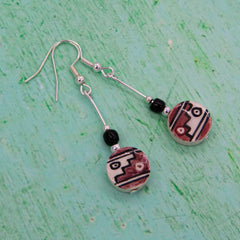Inca Steps Earrings-Earrings-Siesta Crafts