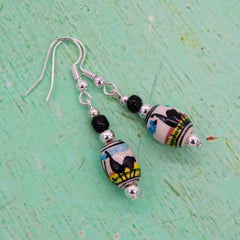 Llama Earrings-Earrings-Siesta Crafts