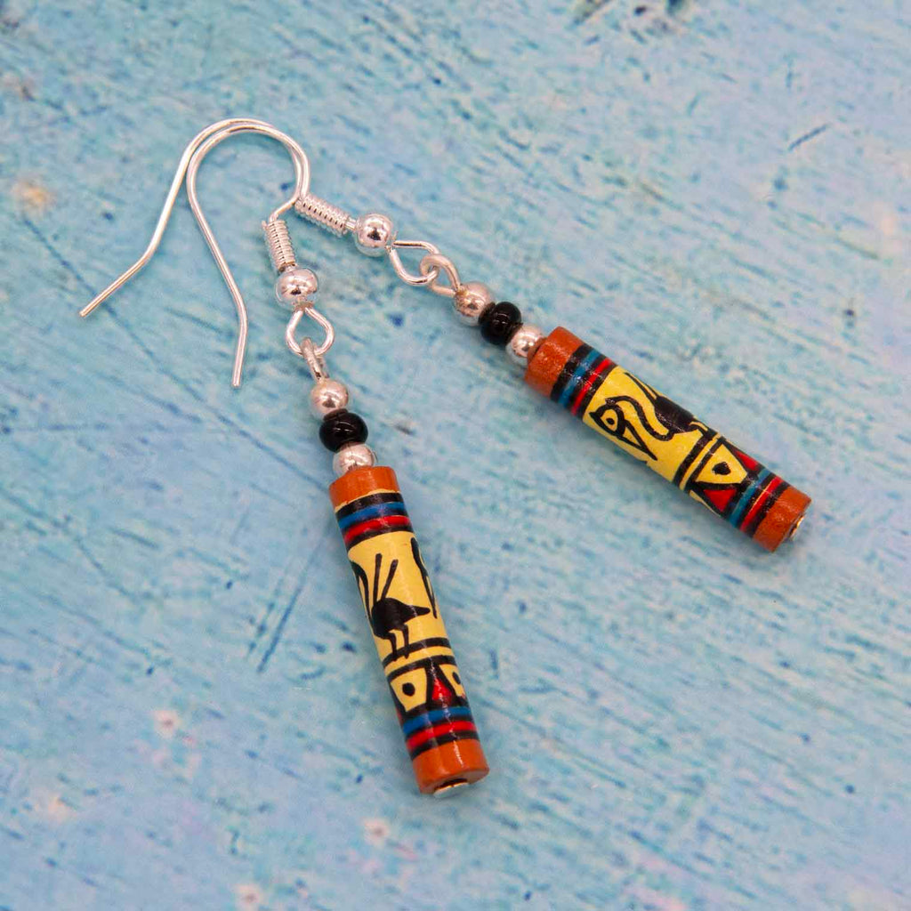 Petite Pelican Bead Earrings-Earrings-Siesta Crafts
