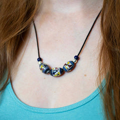 Escaleras Bead Necklace-Necklaces & Pendants-Siesta Crafts