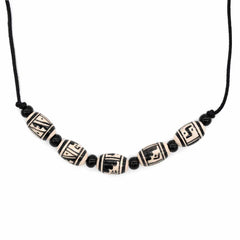 Monochrome Necklace-Necklaces & Pendants-Siesta Crafts