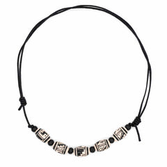 Monochrome Necklace-Necklaces & Pendants-Siesta Crafts