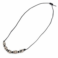Monochrome Necklace-Necklaces & Pendants-Siesta Crafts