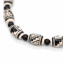 Monochrome Necklace-Necklaces & Pendants-Siesta Crafts