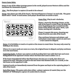 Oware African Board Game