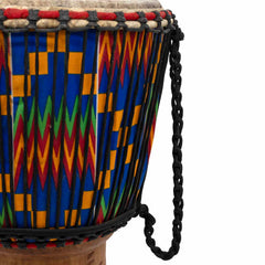 Extra Large Ghanaian Djembe Drum (13" Head) - Fabric Covering-Drums-Siesta Crafts