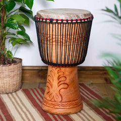 Extra Large Ghanaian Djembe (13" Head)-Drums-Siesta Crafts