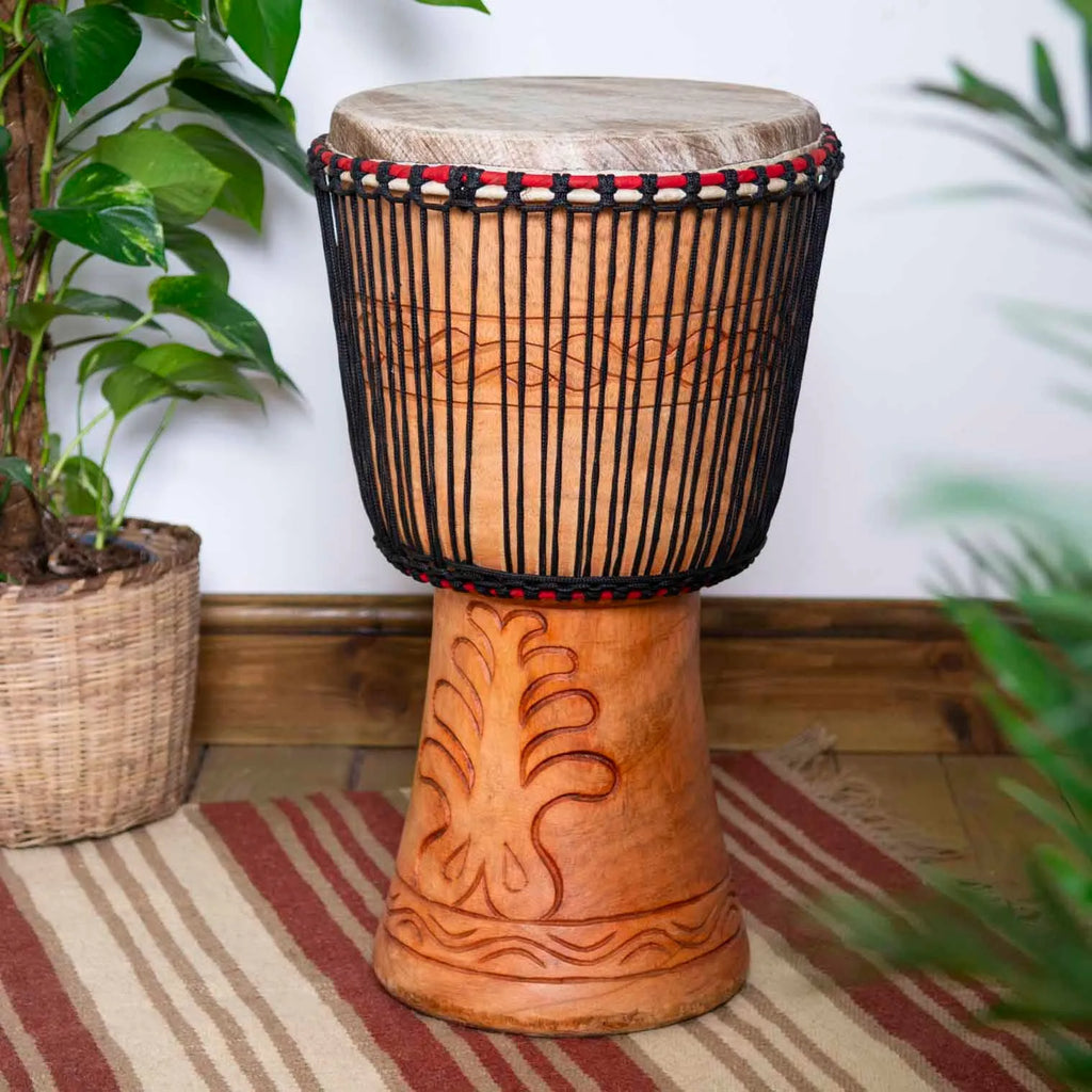 Extra Large Ghanaian Djembe (13" Head)-Drums-Siesta Crafts