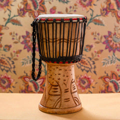 Small Ghanaian Djembe Drum (7" Head)-Drums-Siesta Crafts