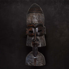 Artisan Ghanaian Mask No.2-Home Décor-Siesta Crafts