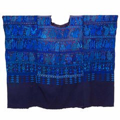 Antique Huipil - Blue-Central & South American-Siesta Crafts