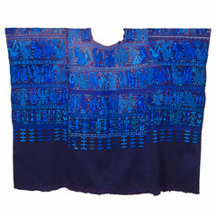 Antique Huipil - Blue-Central & South American-Siesta Crafts