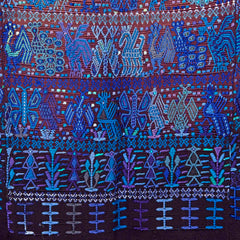 Antique Huipil - Blue-Central & South American-Siesta Crafts