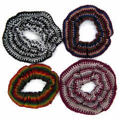 Colourful Woven Scrunchies-Hair Accessories-Siesta Crafts