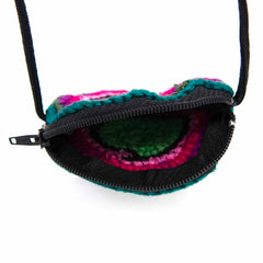 Crochet Coin Purse with Strap-Bags & Purses-Siesta Crafts