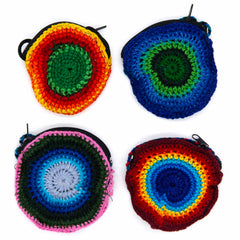 Crochet Coin Purse with Strap-Bags & Purses-Siesta Crafts
