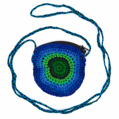 Crochet Coin Purse with Strap-Bags & Purses-Siesta Crafts
