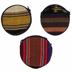 Round Padded Pouch with Strap-Bags & Purses-Siesta Crafts
