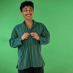 Stripy Grandad Shirt-Shirts-Siesta Crafts