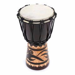 25cm Carved Djembe-Drums-Siesta Crafts