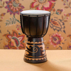 25cm Carved Djembe Drum-Drums-Siesta Crafts